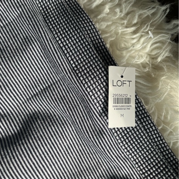 LOFT Off-Shoulder Striped Knit Top - NWT - Picture 3 of 4